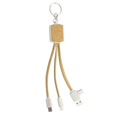 Llavero Ecológico Conector 3 en 1
