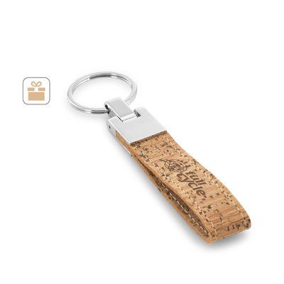 Llavero Ecológico Metal y Corcho