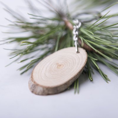 Llavero ecológico personalizado de madera de haya