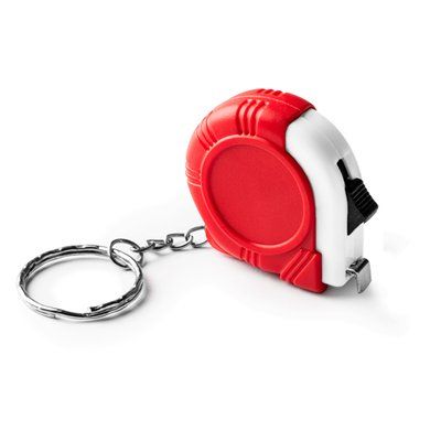 Llavero flexómetro de 1 metro Rojo Talla Única Adulto