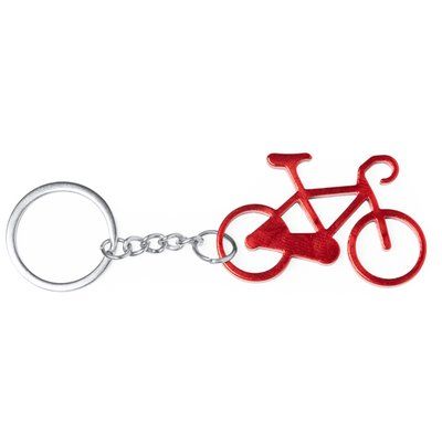 Llavero con forma de bicicleta Rojo