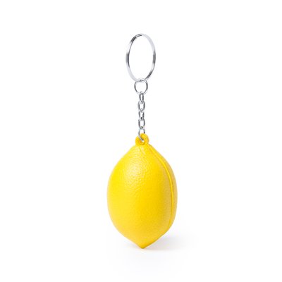 Llavero Frutas Antiestrés de PU Limon