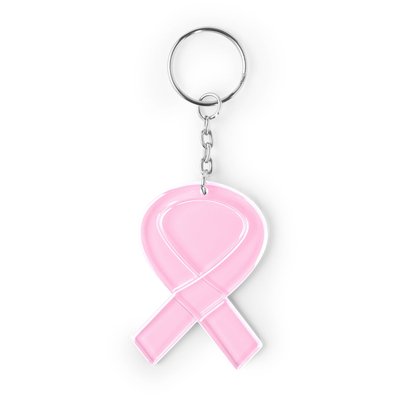 Llavero con lacito solidario Rosa