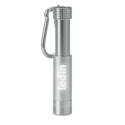 Llavero linterna aluminio para grabado láser logo iluminado