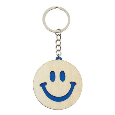 Llavero de madera en color