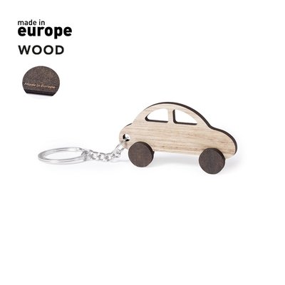Llavero de Madera forma Coche