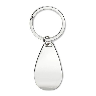 Llavero metal abrebotellas Plata Brillo