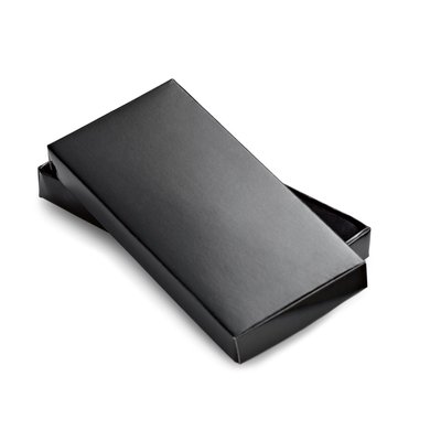 Llavero de metal con borde de PU en caja de regalo