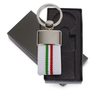 Llavero Metal con CInta Bandera