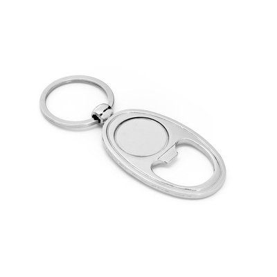 Llavero Metal Moneda para Doming Cromado