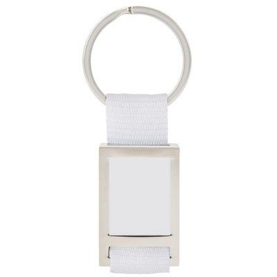 Llavero Metálico con Cinta Nylon BL