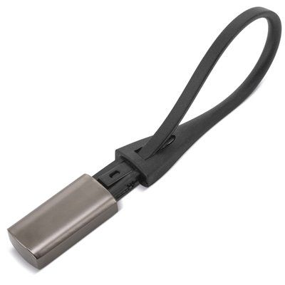 Llavero metálico con cinta de silicona