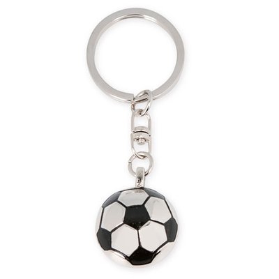 Llavero Metálico Fútbol en Cajita Negra