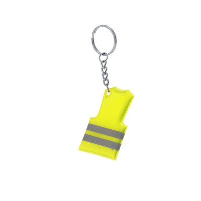 Llavero mini chaleco reflectante PVC