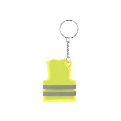 Llavero mini chaleco reflectante PVC