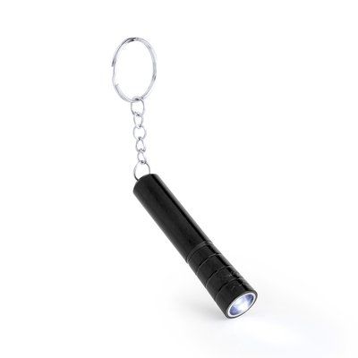 Llavero con mini linterna led Neg