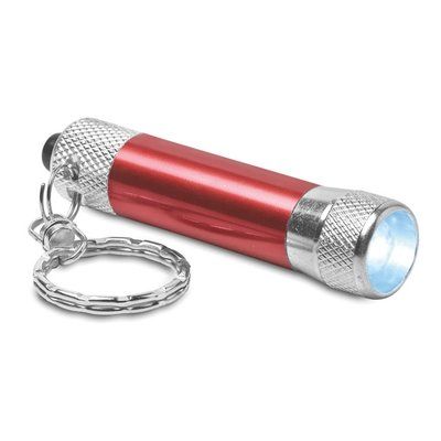 Llavero con mini linterna Rojo