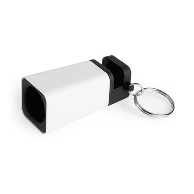 Llavero Minimal con Altavoz y Soporte Móvil Neg