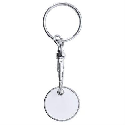 Llavero moneda para carro metálico