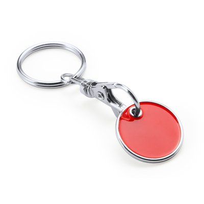 Llavero moneda para carro metálico