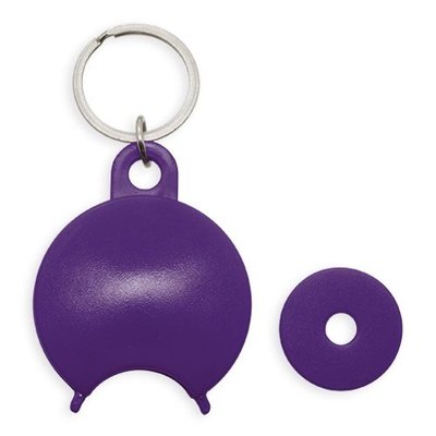 Llavero Moneda Carro Redondo