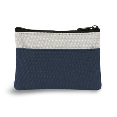 Llavero Monedero Bicolor Azul