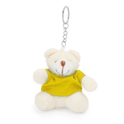 Llavero osito de peluche Amarillo TALLA ÚNICA ADULTO