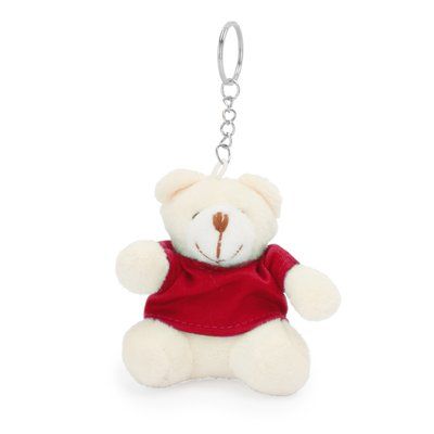 Llavero osito de peluche Rojo