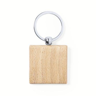Llavero personalizado de madera natural Ccua