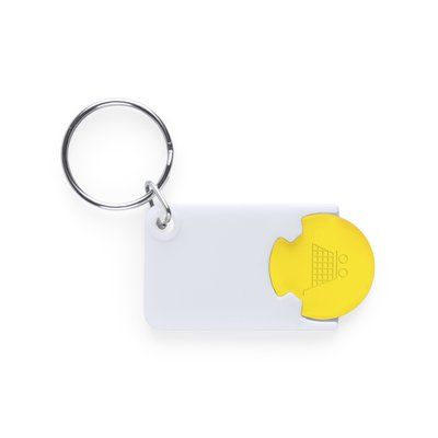 Llavero personalizado con moneda para carro de la compra Ama