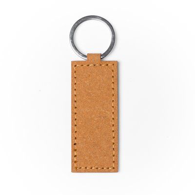 Llavero de piel reciclada 2 formatos Rectangular Talla Única Adulto