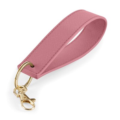 Llavero pulsera de cuero sintético Dusty Pink