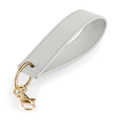 Llavero pulsera de cuero sintético Soft grey