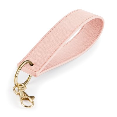 Llavero pulsera de cuero sintético Soft pink