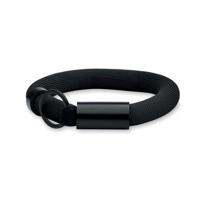 Llavero pulsera flotante de espuma Negro
