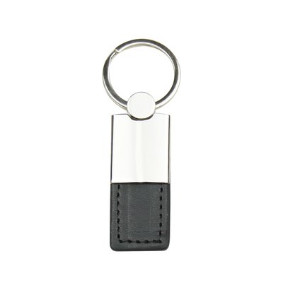 Llavero rectangular en PU y metal NE