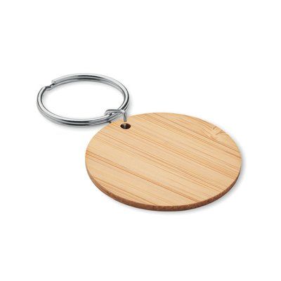 Llavero Redondo Bambú Madera