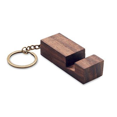 Llavero soporte móvil madera nogal Madera