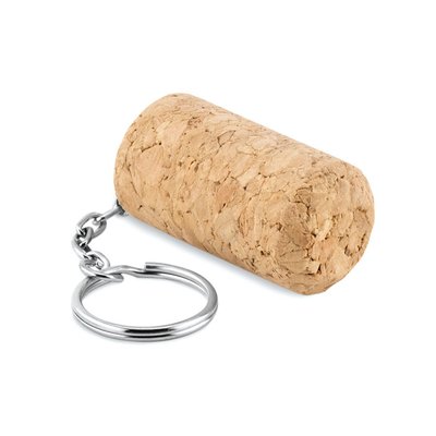Llavero con Tapón de Corcho