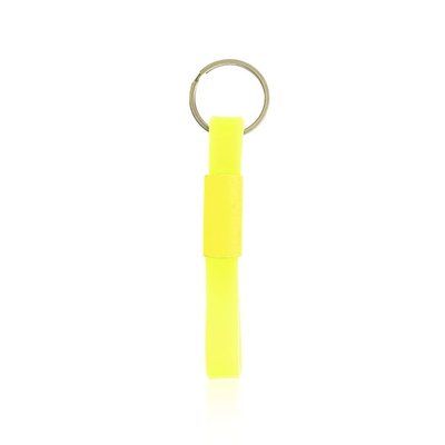 Llavero de Silicona Suave Amarillo