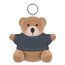 Llavero con osito de peluche Gris