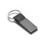 Llavero de Metal con PU Gris