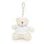 Llavero osito de peluche Blanco