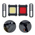 Luces bici recargables 3 modos COB Negro