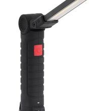 Luz de trabajo recargable con base magnética Negro