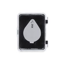Lupa plegable 20x de metal con estuche Plat