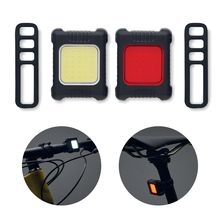 Luces bici recargables 3 modos COB Negro