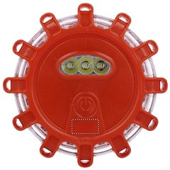 Luz de emergencia para coche con colgador | FRONT BELOW BUTTON | 15 x 8