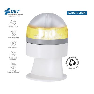 Luz de emergencia V16 geolocalizada