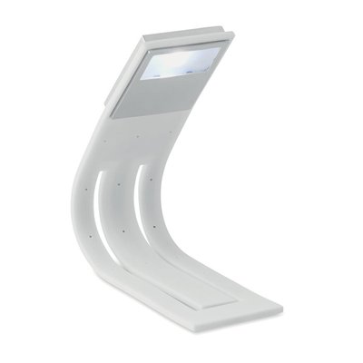 Luz de lectura con marca páginas personalizado Blanco
